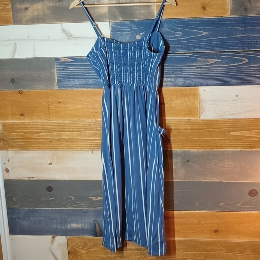 Jon & Anna Midi Blue dress L - Picture 5 of 8